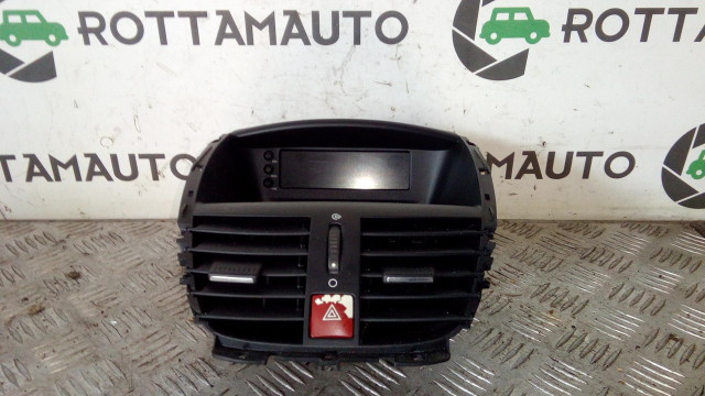 Bocchette ventilazione abitacolo Peugeot 207 sw con DISPLAY CENTRALE PULSANTE 4 FRECCE  9HX