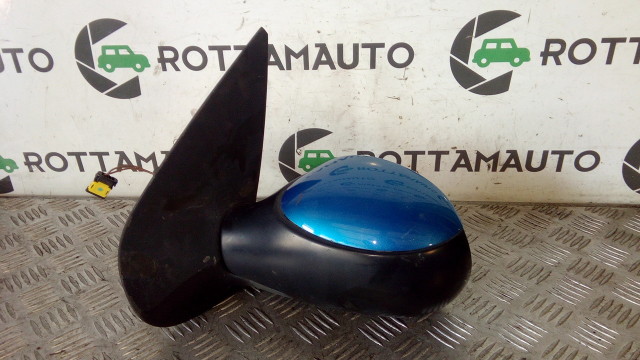 Retrovisore Sinistro Peugeot 206 sw MANUALE BLU METALLIZZATO  8HX